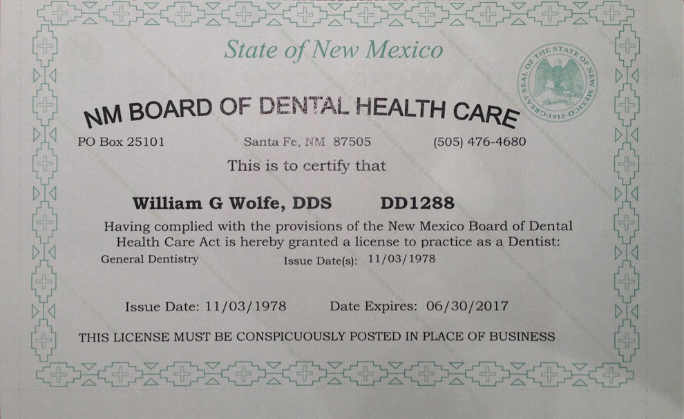 Dental Hygiene License